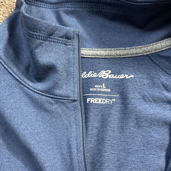 NWT $60 Eddie Bauer Men's Blue Topaz Mountain Trek H2  T-Shirt Size Large - Picture 5 of 10